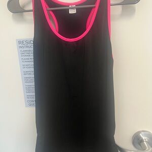10. 3 pack- Women's Tank Top Black With Pink, Blue And Yellow Accents